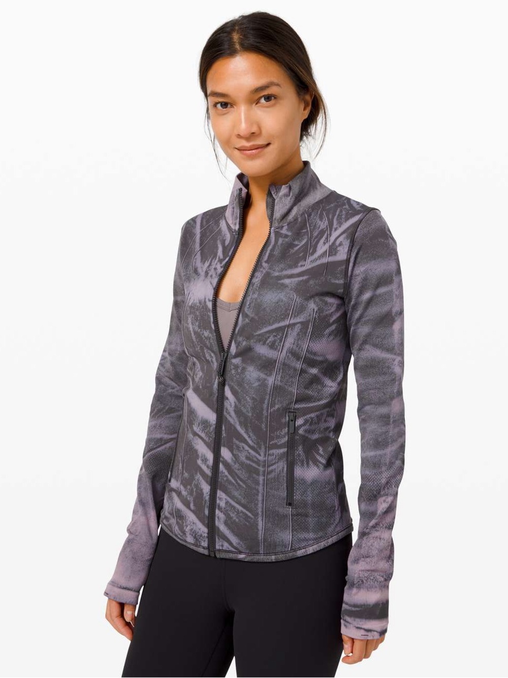 Lululemon Ebb to Street Define Jacket Stone Wash Graphite Grey Size 4